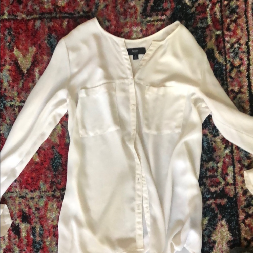 Women’s white long blouse